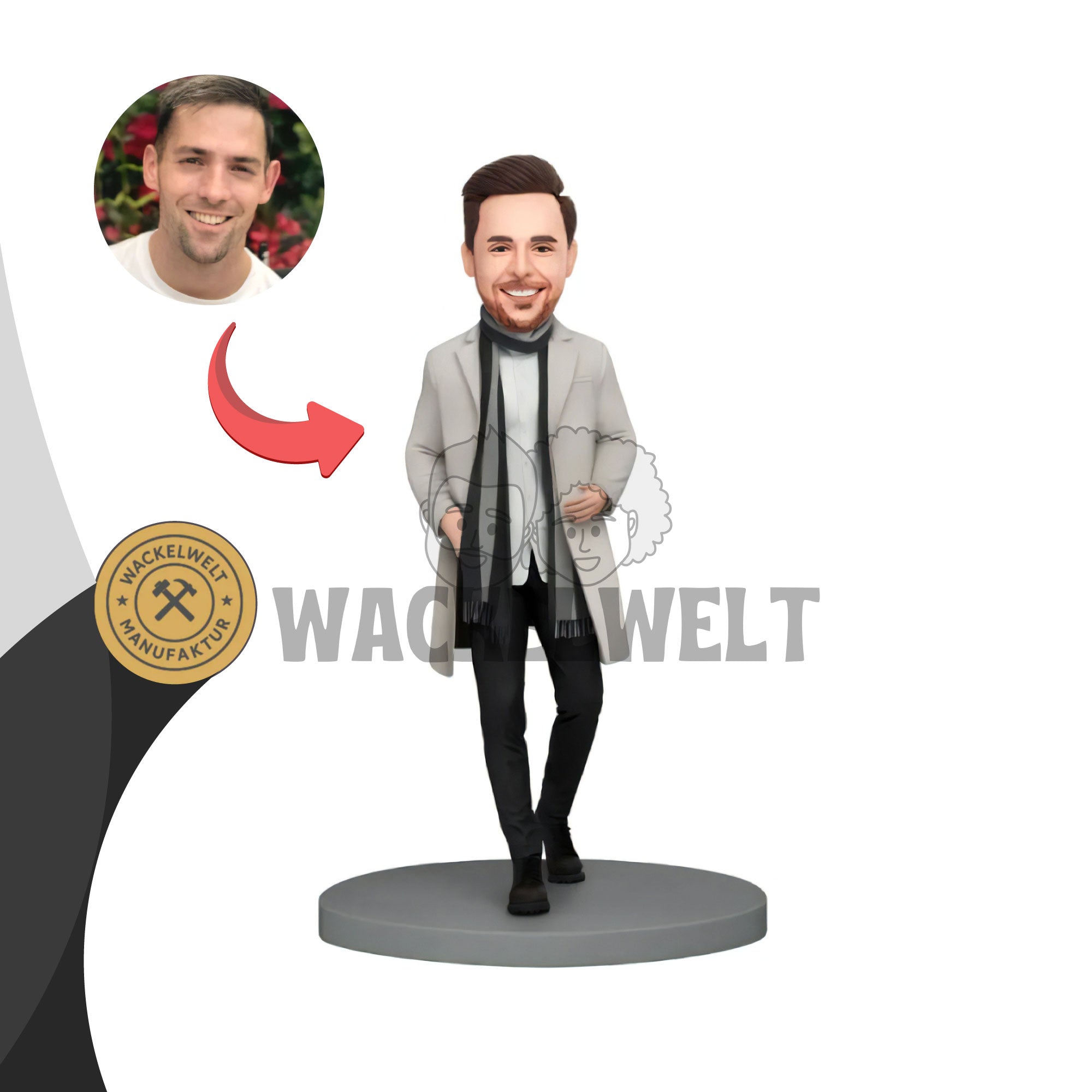 Personalisierter  Premium Wackelkopf